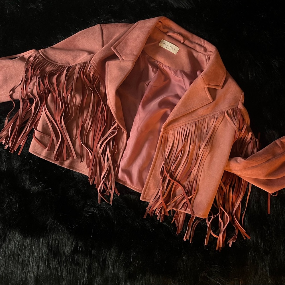 Blush Cropped Fridge Jacket